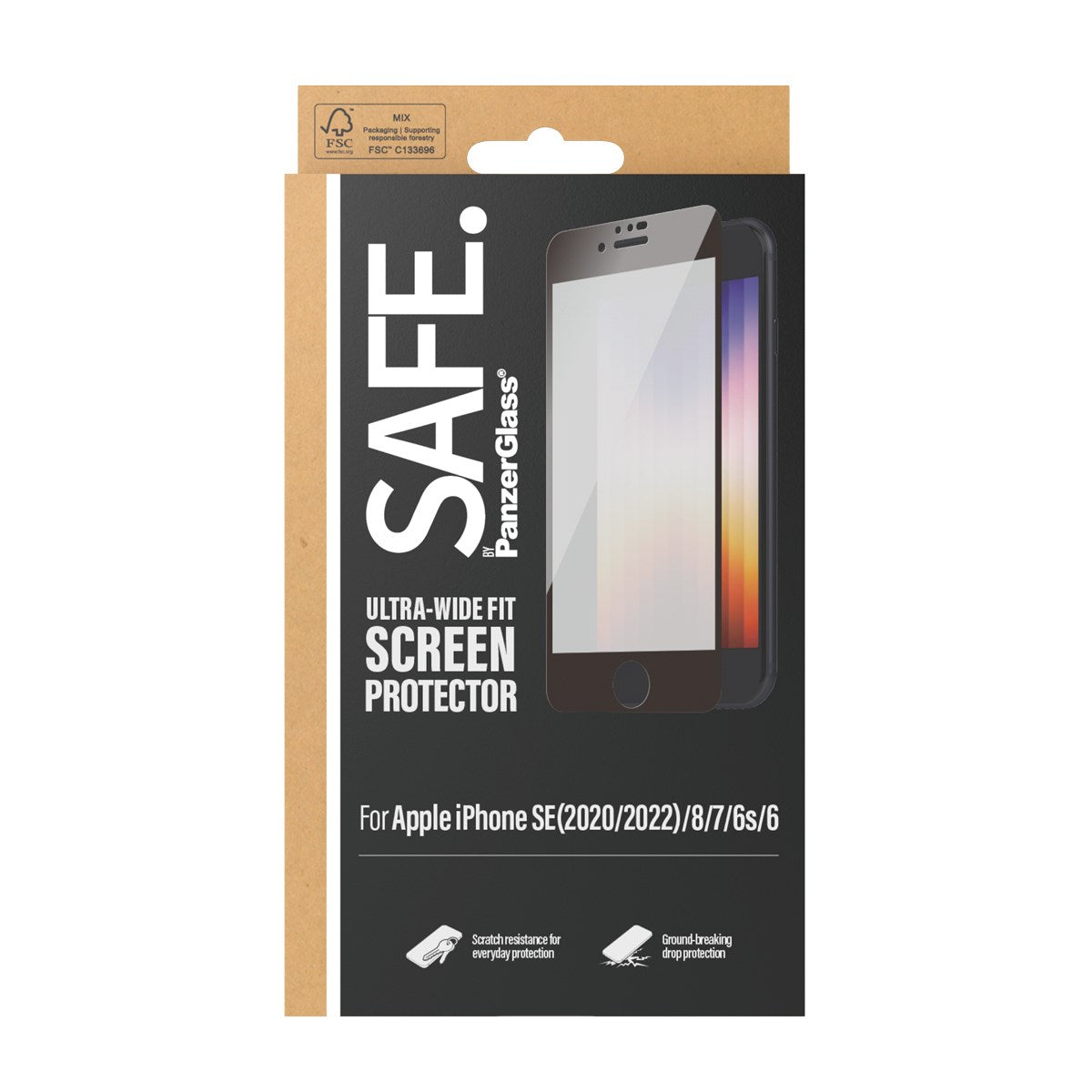 SAFE. by PanzerGlass® Screen Protector Apple iPhone 8 | 7  | 6 | 6s | SE (2020/2022) | Edge-to-Edge