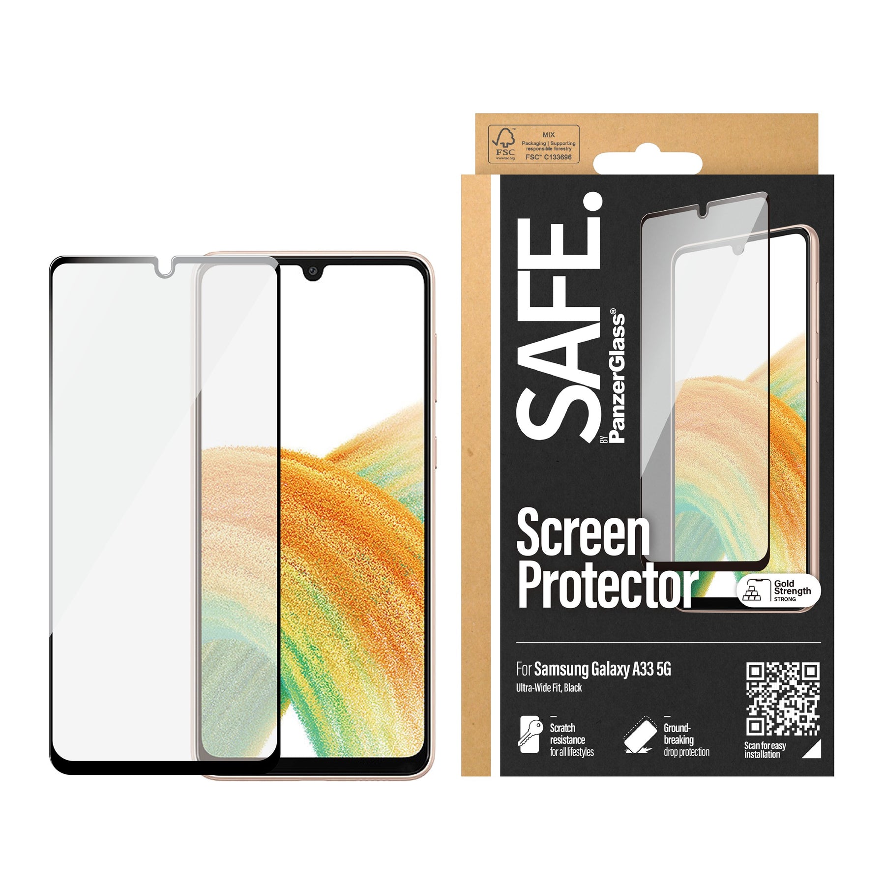 SAFE. by PanzerGlass® Screen Protector Samsung Galaxy A33 5G 2