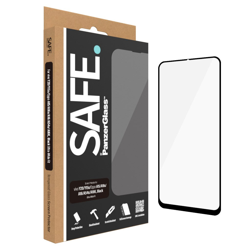 SAFE. by PanzerGlass® Screen Protector VivoY20 | Y15s | OppoA15 | A16s | A16 | A54s | A16K