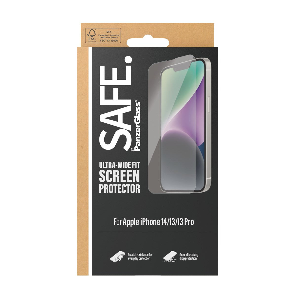 SAFE. by PanzerGlass® Screen Protector Apple iPhone 14 | 13 | 13 Pro | Ultra-Wide Fit