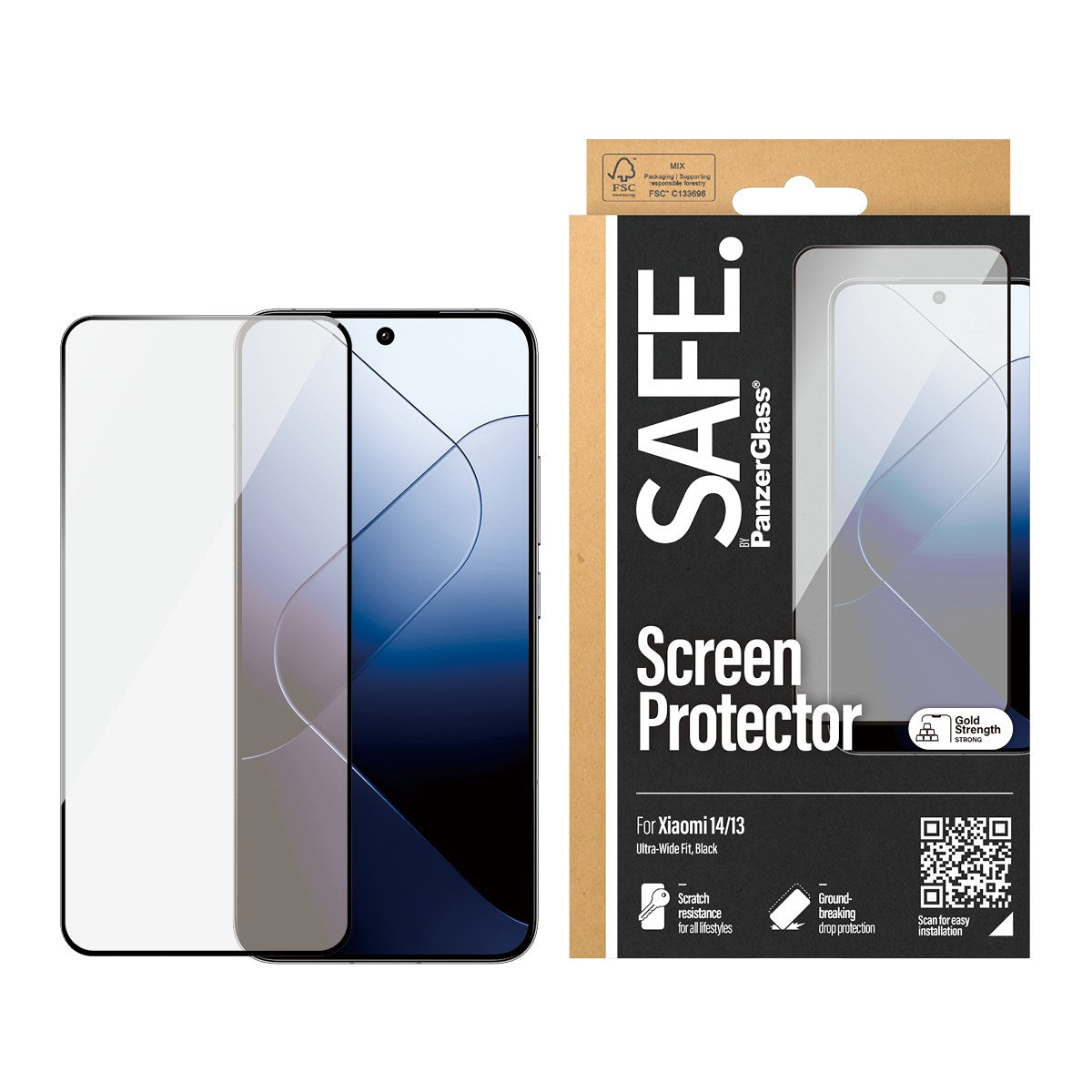 SAFE. by PanzerGlass® Screen Protector Xiaomi 14 | 13 | Ultra-Wide Fit 2