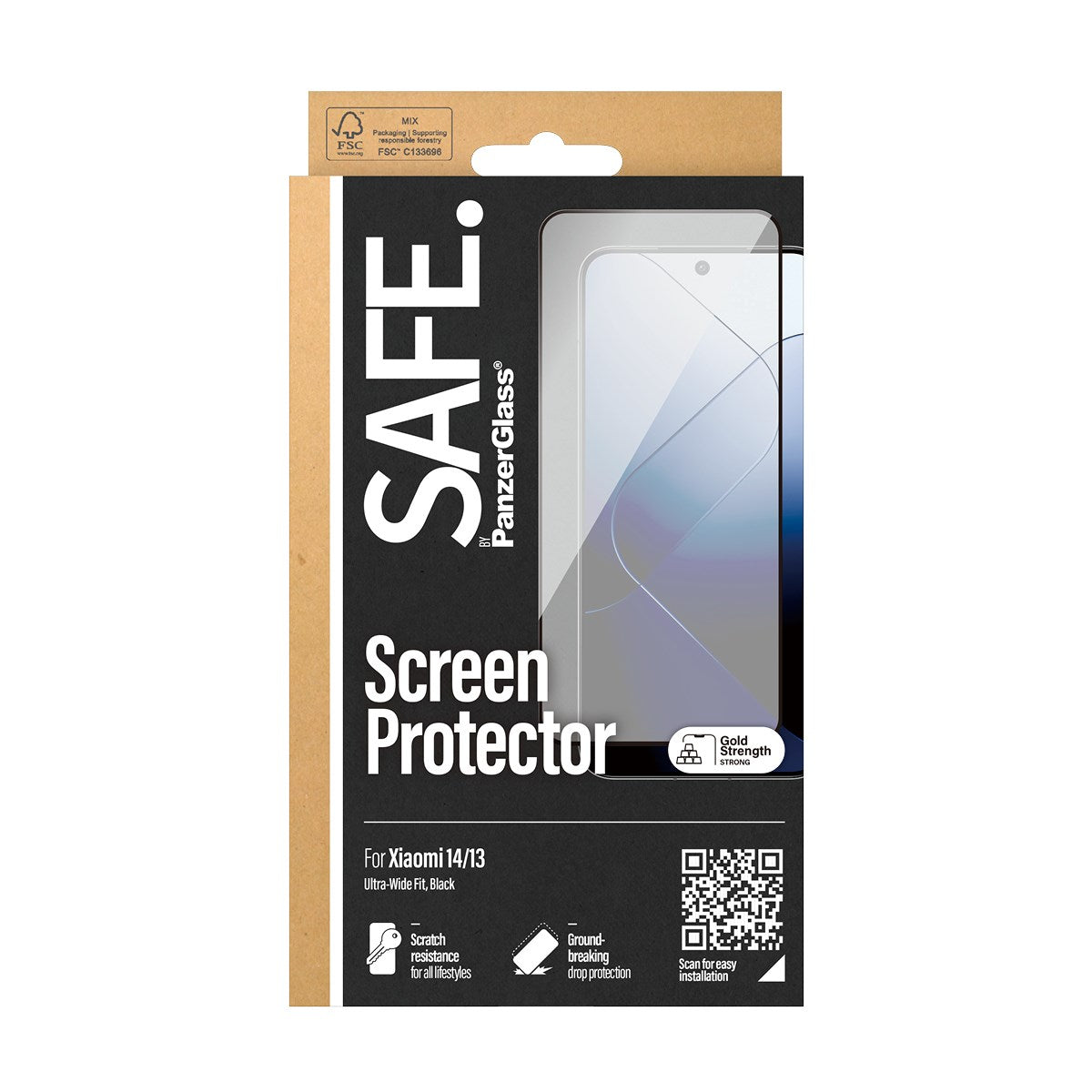 SAFE. by PanzerGlass® Screen Protector Xiaomi 14 | 13 | Ultra-Wide Fit 3