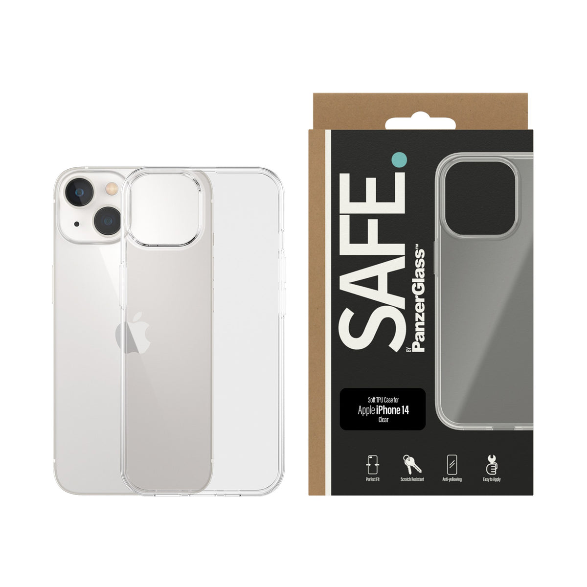 SAFE. by PanzerGlass™ TPU Case Apple iPhone 14 | 13 | Transparent 2
