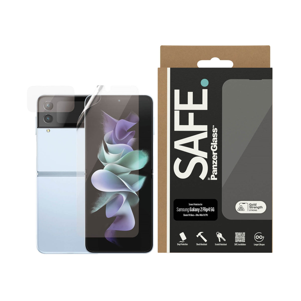 SAFE. by PanzerGlass® Screen Protector Samsung Galaxy Z Flip4 5G 2