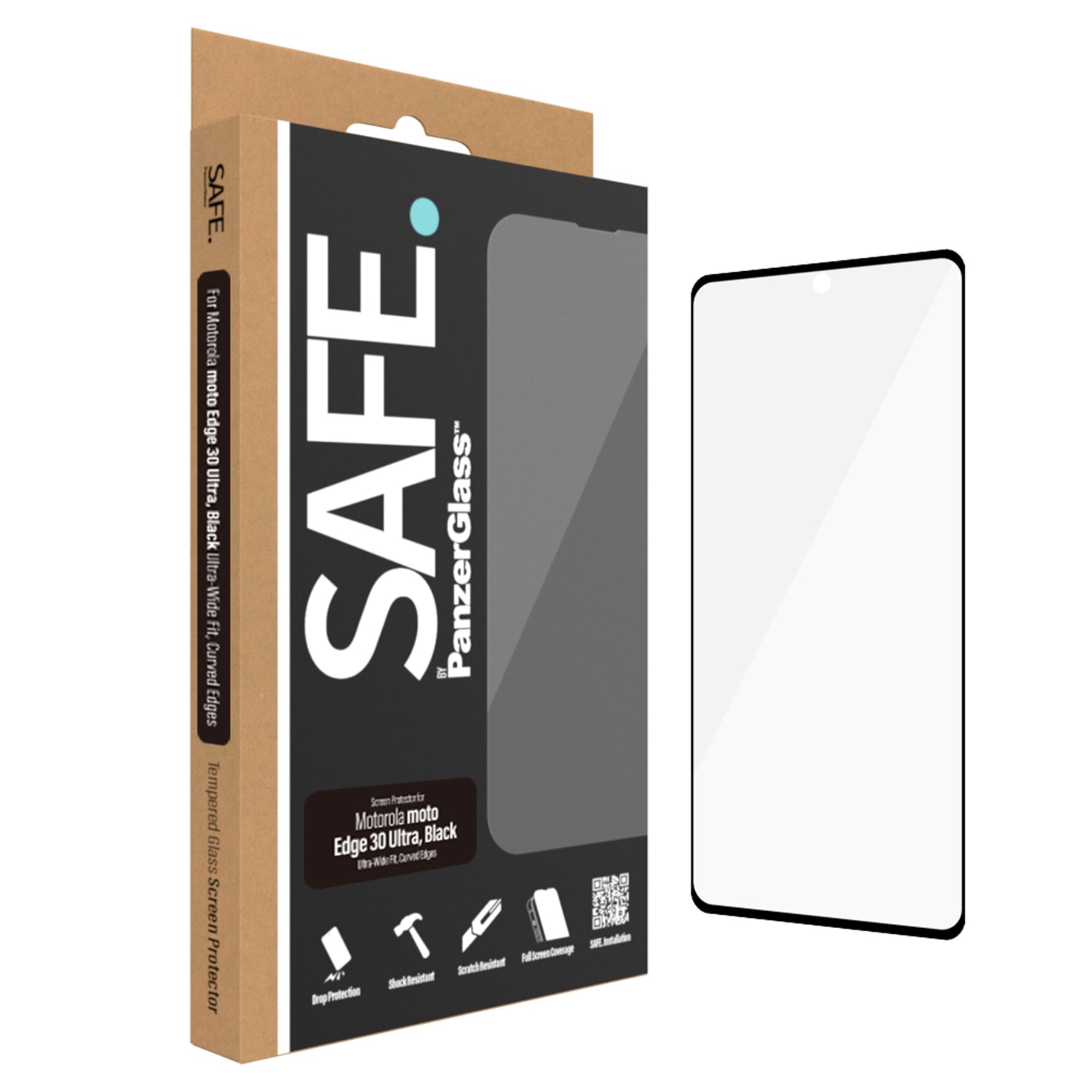 SAFE. by PanzerGlass™ Motorola moto Edge 30 Ultra | Screen Protector Glass 3