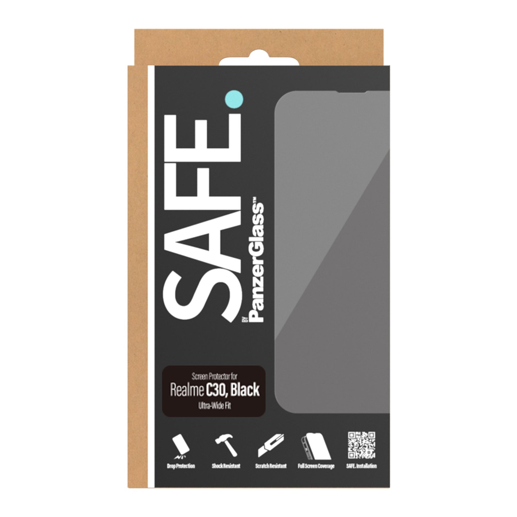 SAFE. by PanzerGlass™ Realme C30 | Screen Protector Glass 4