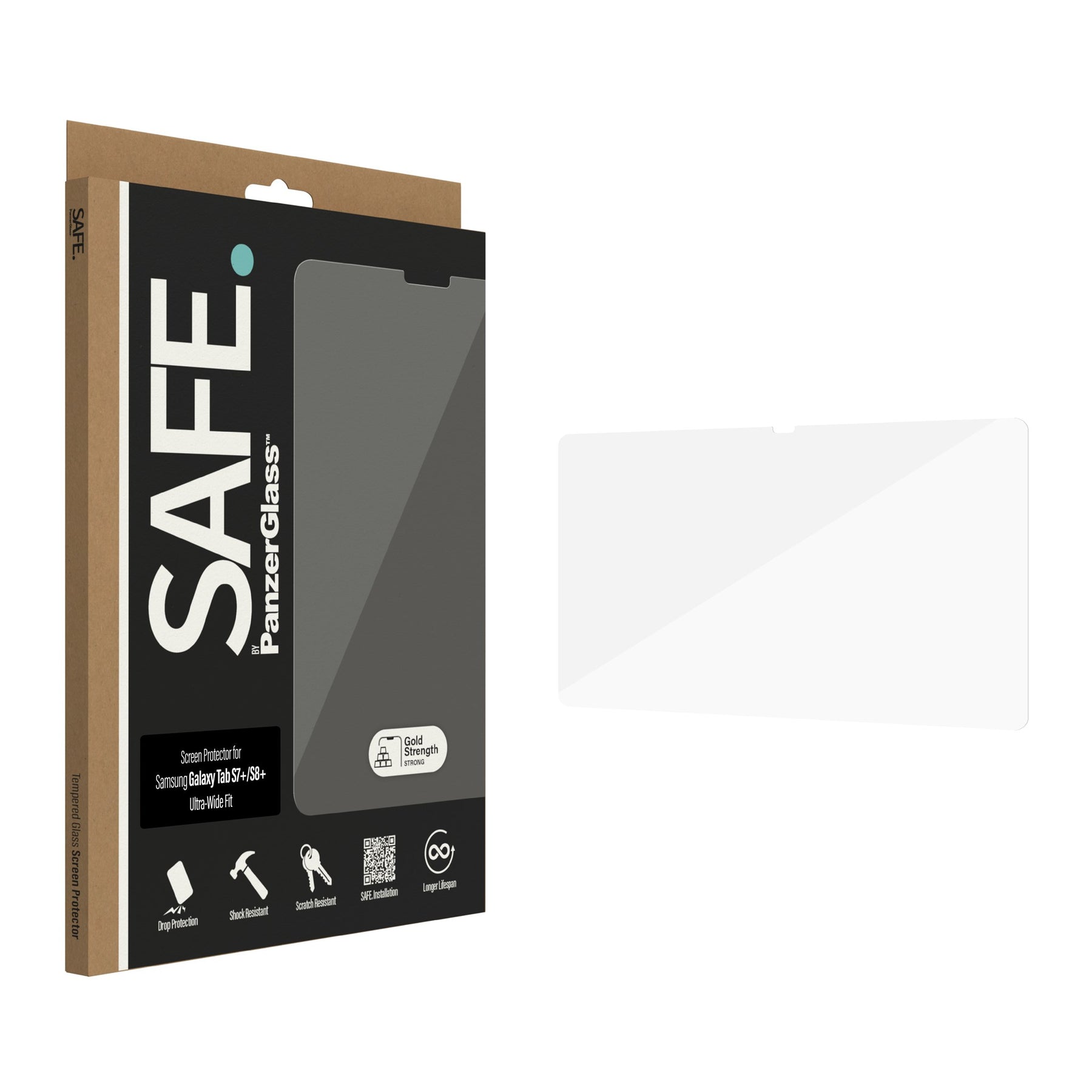 SAFE. by PanzerGlass® Screen Protector Samsung Galaxy Tab S7 Plus | S8 Plus 3