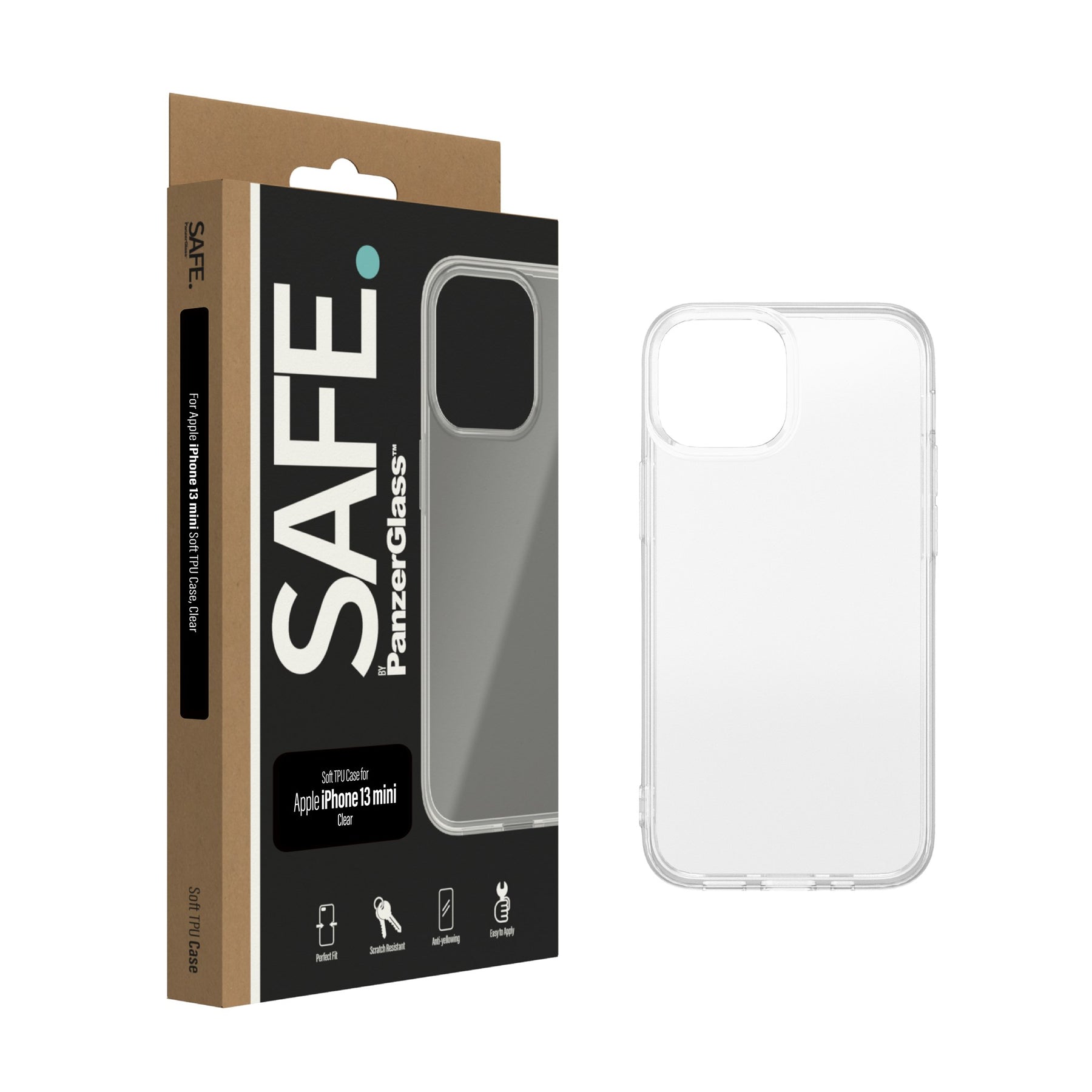 SAFE. by PanzerGlass™ TPU Case Apple iPhone 13 mini | Transparent 2