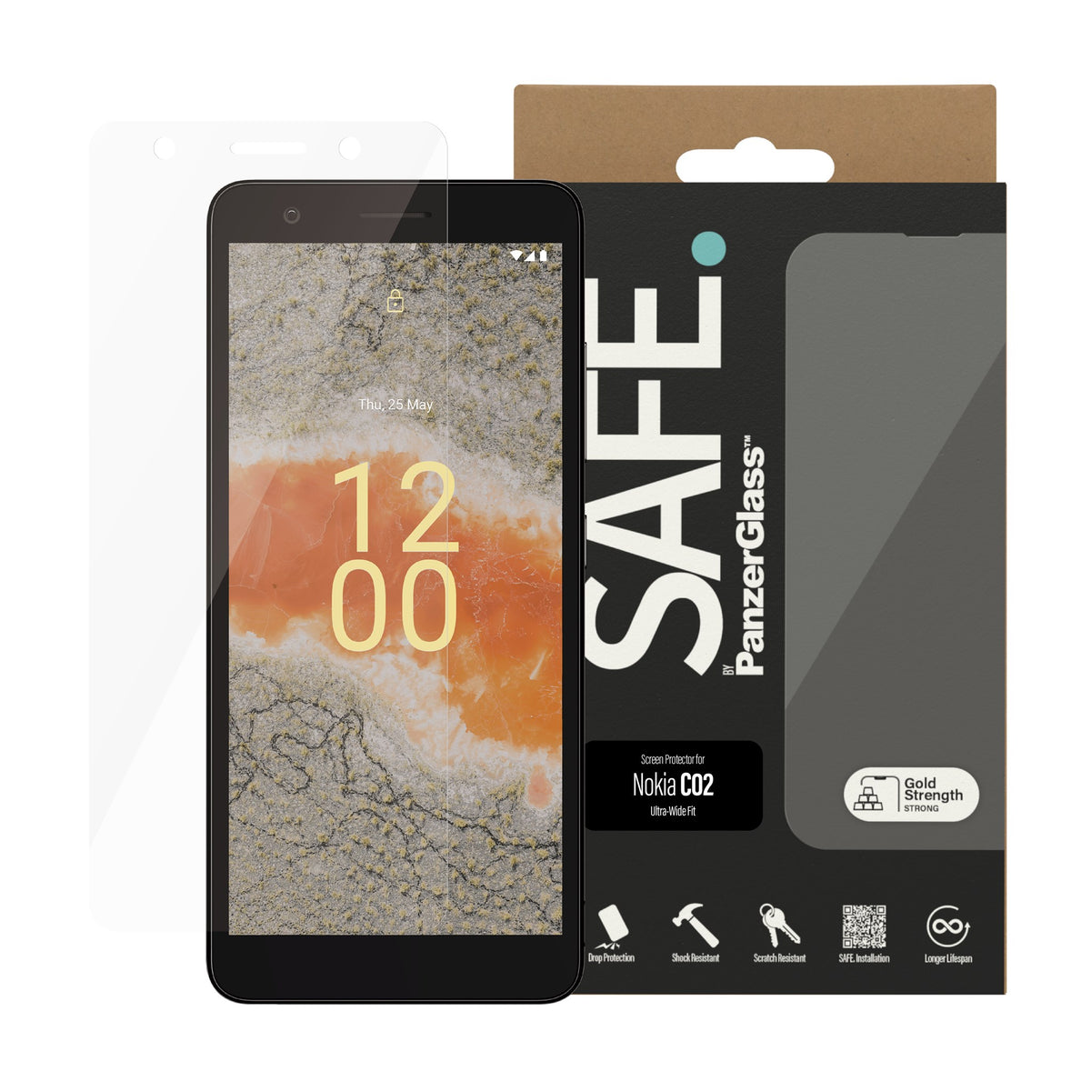 SAFE. by PanzerGlass® Screen Protector Nokia Cypher | Ultra-Wide Fit 2