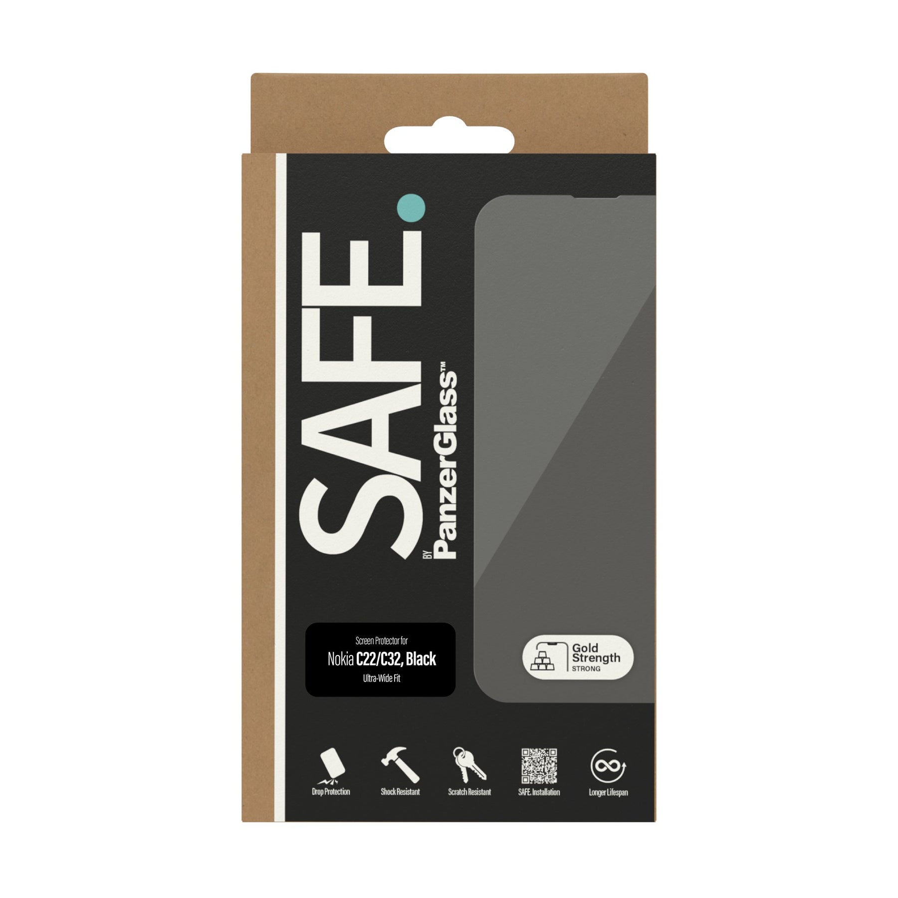 SAFE. by PanzerGlass® Screen Protector Nokia C22 | C32 | Ultra-Wide Fit 3