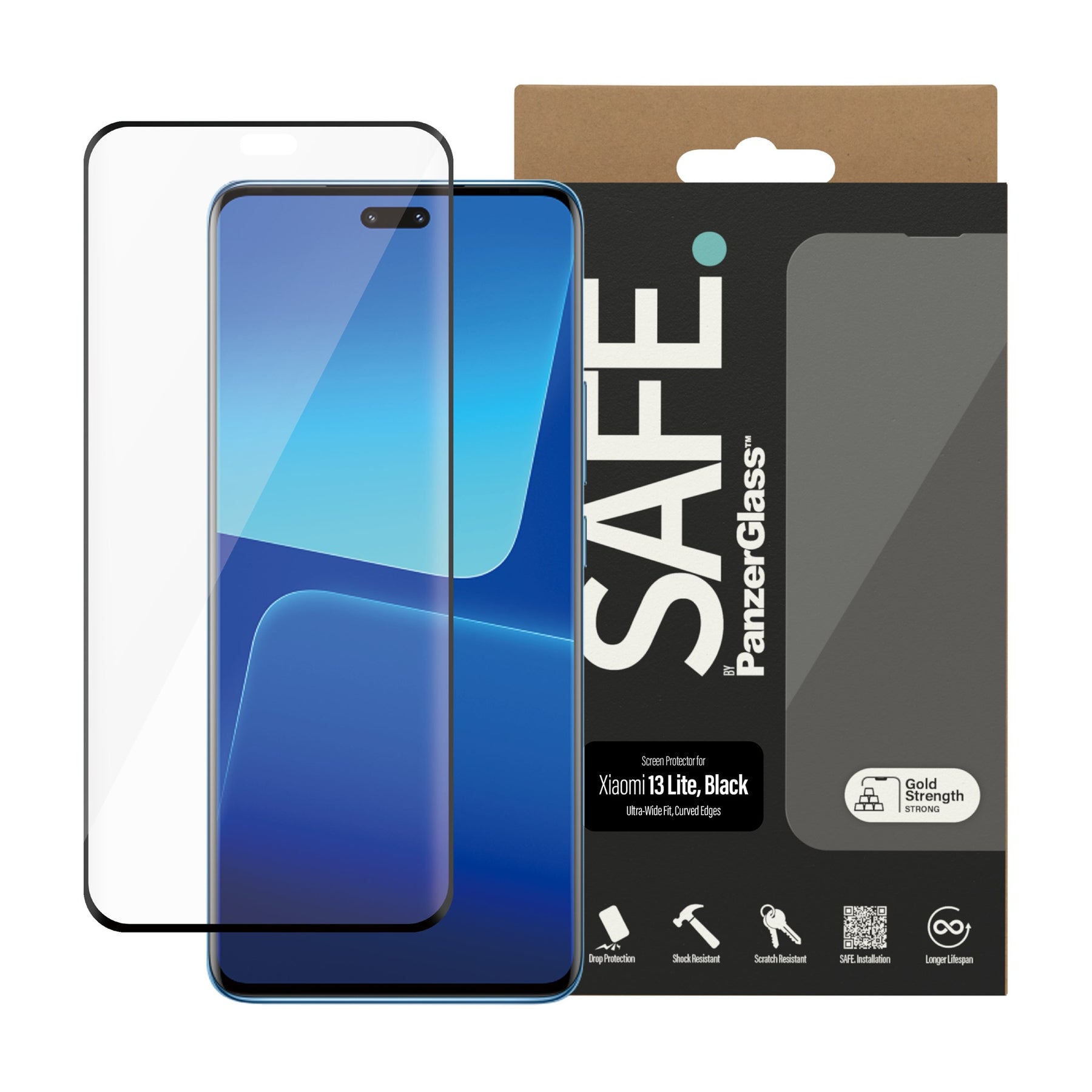 SAFE. by PanzerGlass™ Screen Protector Xiaomi 13 Lite | Ultra-Wide Fit 2