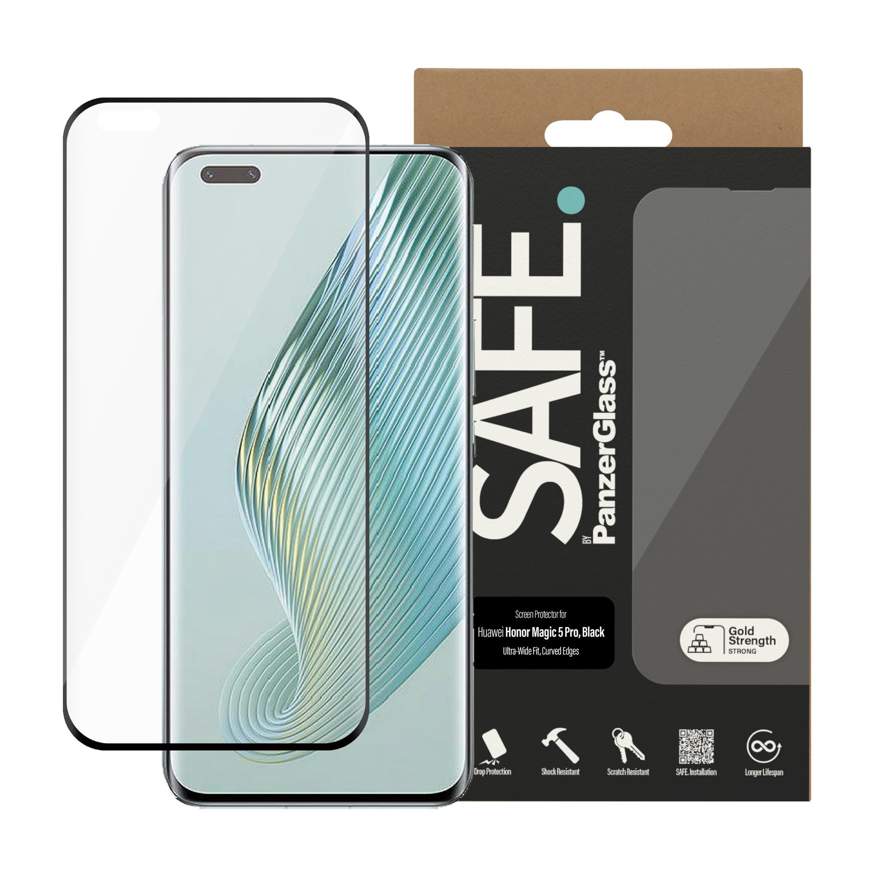 SAFE. by PanzerGlass® Screen Protector Huawei Honor Magic 5 Pro | Ultra-Wide Fit 2